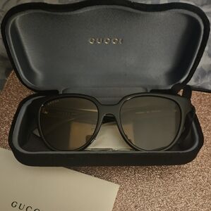 New! Gucci Black/Brown Sunglasses Model #GG0960SA 003